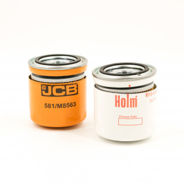 Holm-Branded Replacement Filter and Genuine JCB 581/M8563 Filter